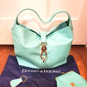 LIMITED EDITION Dooney and Bourke AQUA w/pink interior